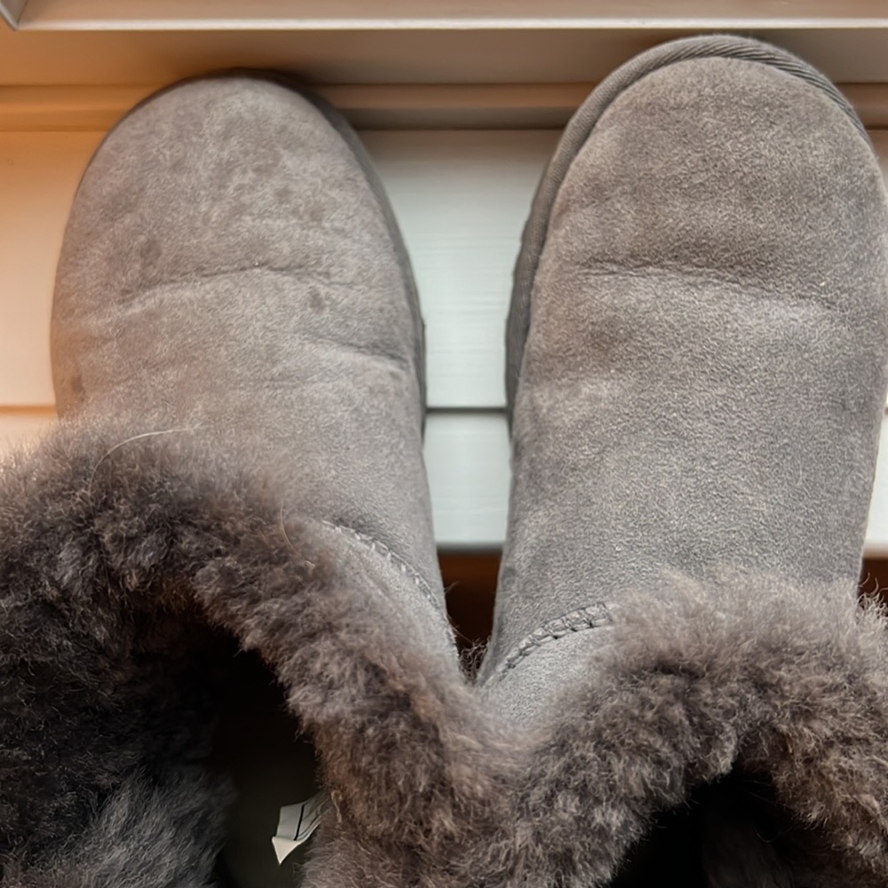 Ugg Mini Bailey Button Boots Grey - image 3